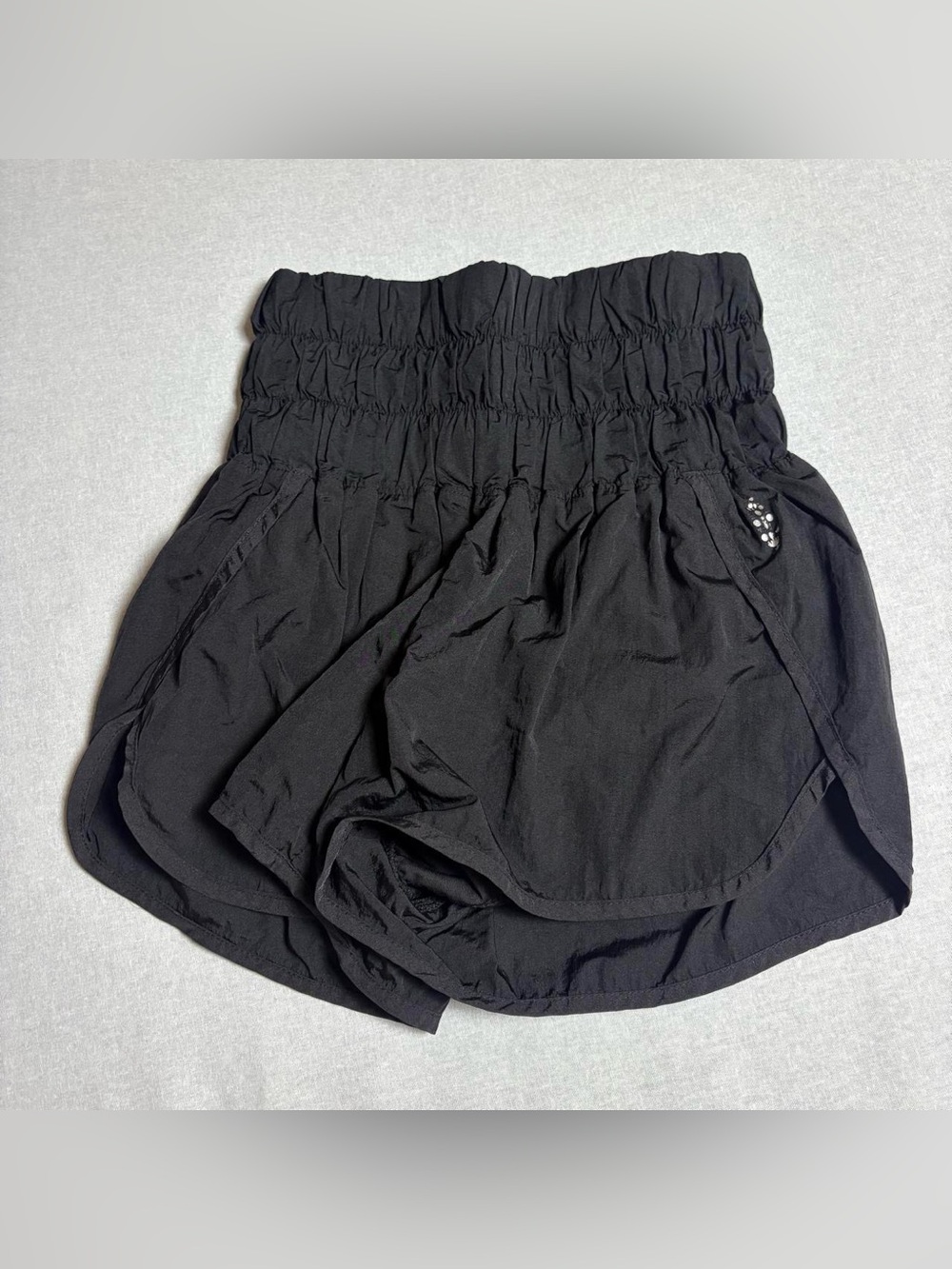 Free People Movement The Way Home High Waist Shorts Black Size  XS